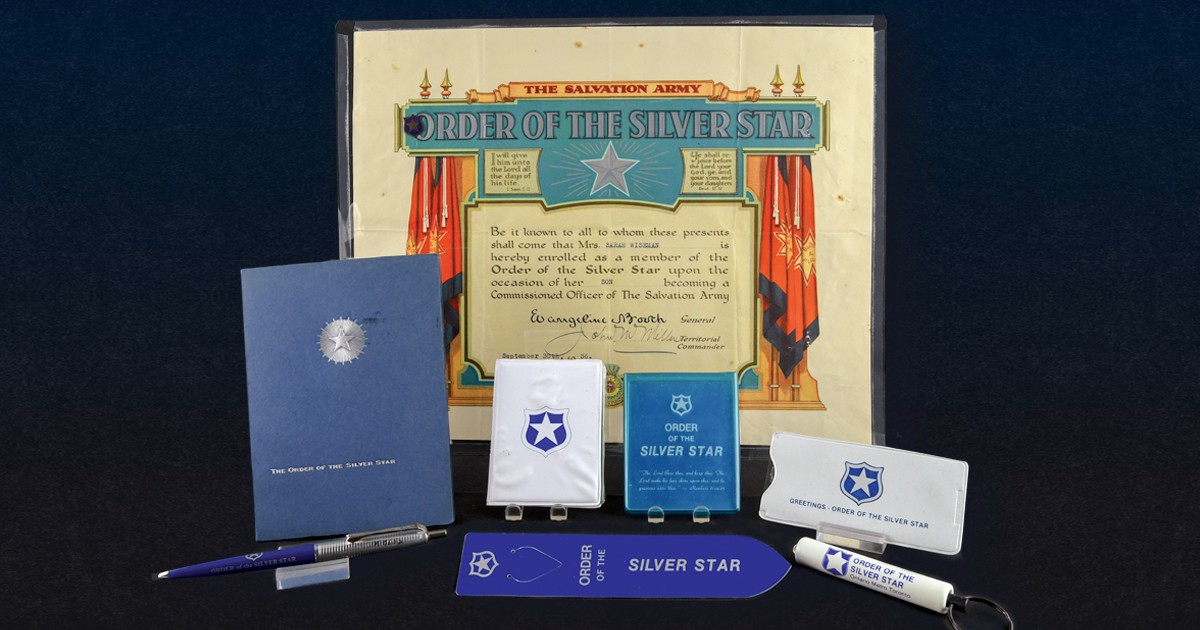 Order of the Silver Star, notebooks and pens